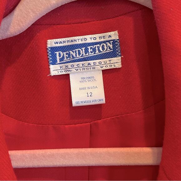 Pendleton VINTAGE Virgin Wool Blazer Jacket - Picture 6 of 6